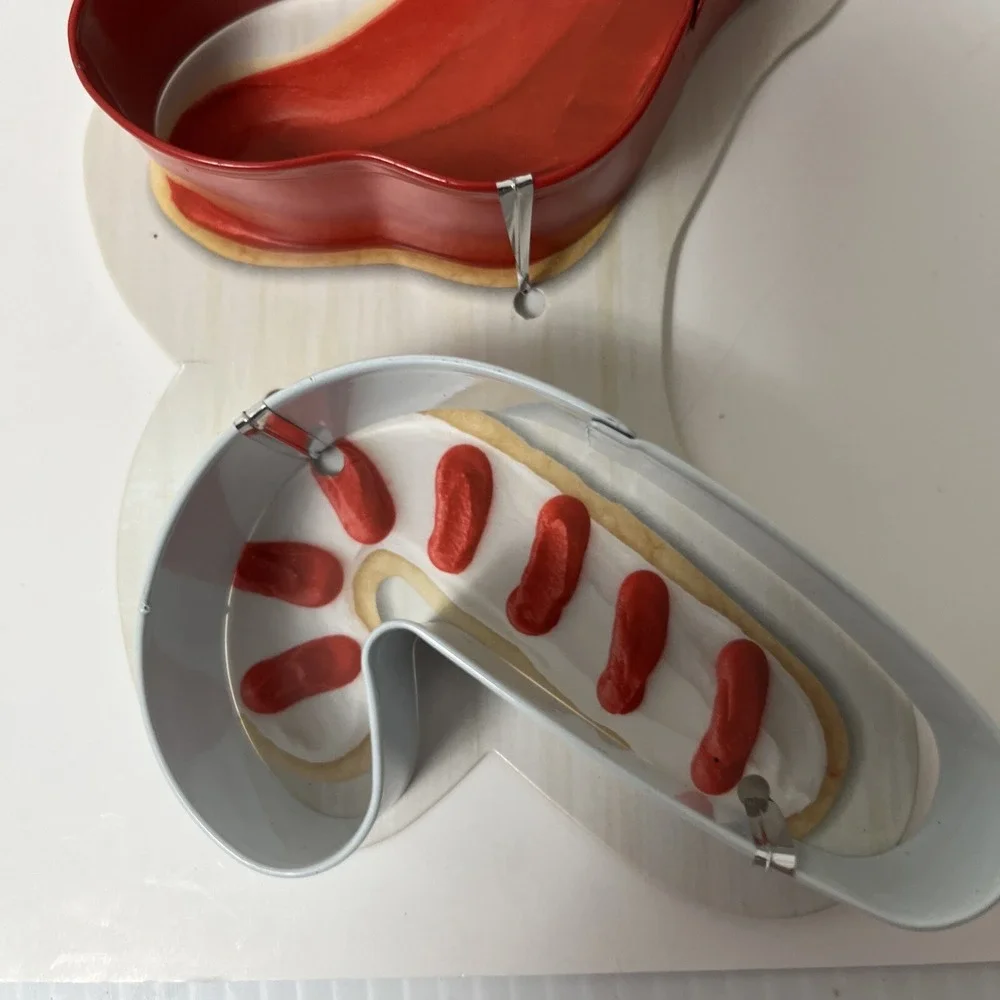 Wilton Christmas Cookie Cutters Star Stocking Candy Cane Metal